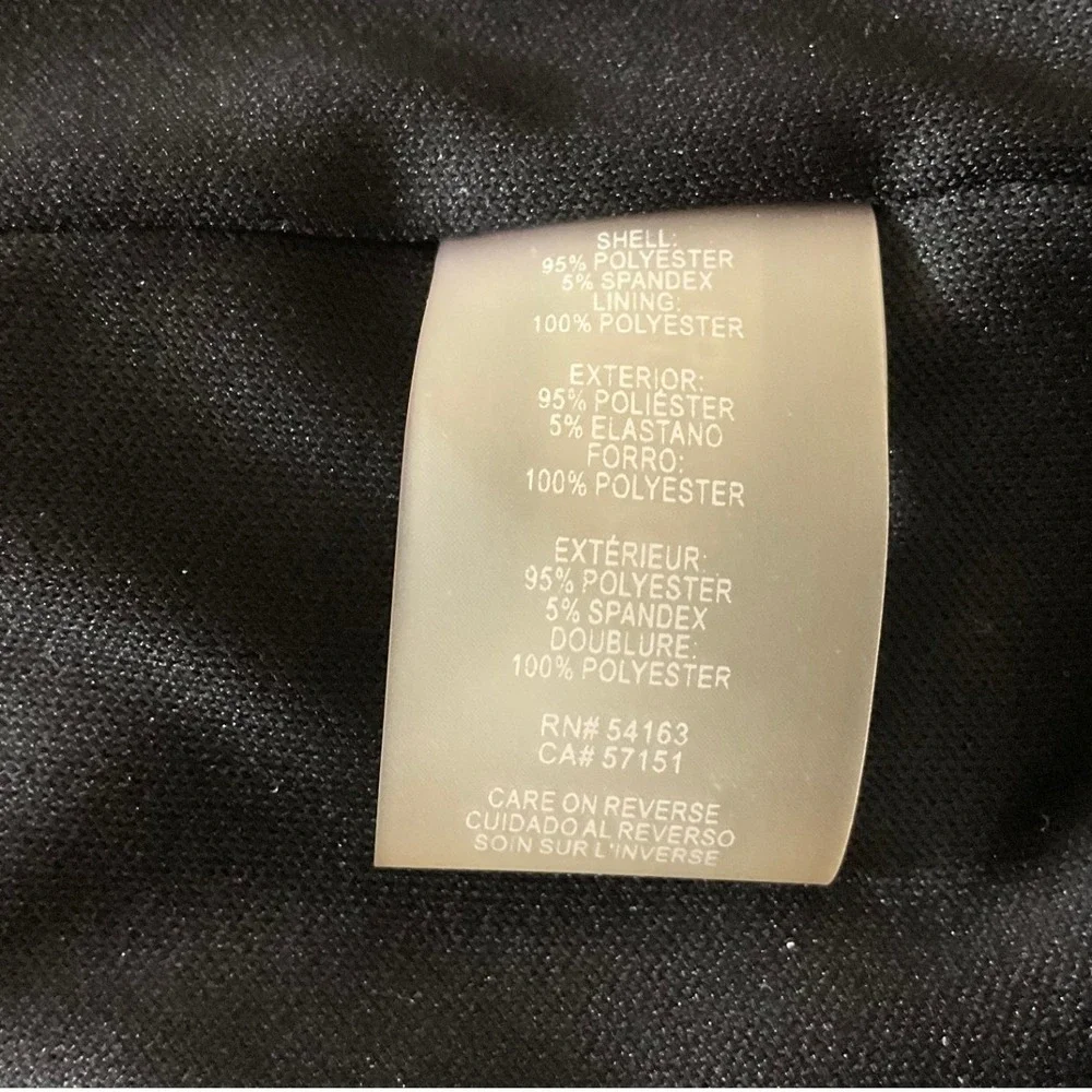 Karl Lagerfeld Paris Houndstooth Sheath Women's Dress Black White Zipper Size 16 - Picture 9 of 13